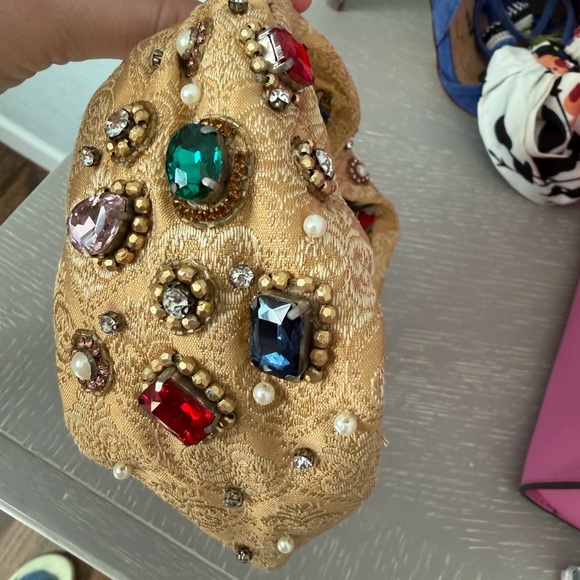 Namjosh Embellished Jewel Gold Headband - Picture 3 of 5